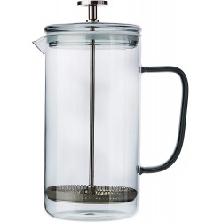 La Cafetière French Press Coffee Maker, Borosilicate Glass, Smoky Grey, 8 Cup - 1 Litre