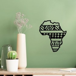Zuri Africa Wall Art, Satin Black - Made in Kenya