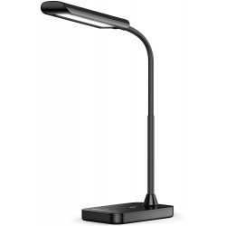 TaoTronics LED Desk Lamp with Flexible Gooseneck & 7 Brightness Levels, USB Charging Port ,7W