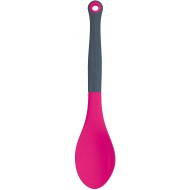 Colourworks Silicone Spoon for Cooking with Built-in Measure, Raspberry