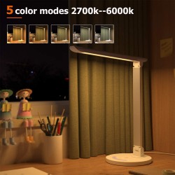 TaoTronics LED Desk/Table Lamps, Dimmable Office Lamp + USB Charging Port + 5 Lighting Modes + 7 Brightness Levels, Touch Control