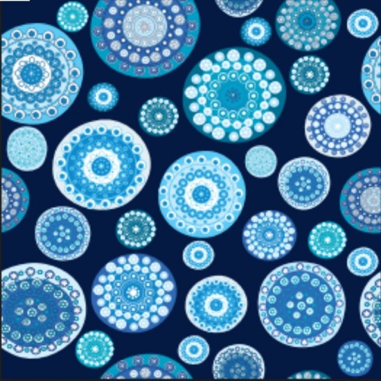 Shop quality Wrapping Gift Paper with Blue Abstract Flowers Pattern -  59.5cm W X 42cm L in Kenya from vituzote.com Shop in-store or online and get countrywide delivery!