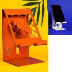 Zuri Desk Mobile Phone Holder (Steel) – Orange Design