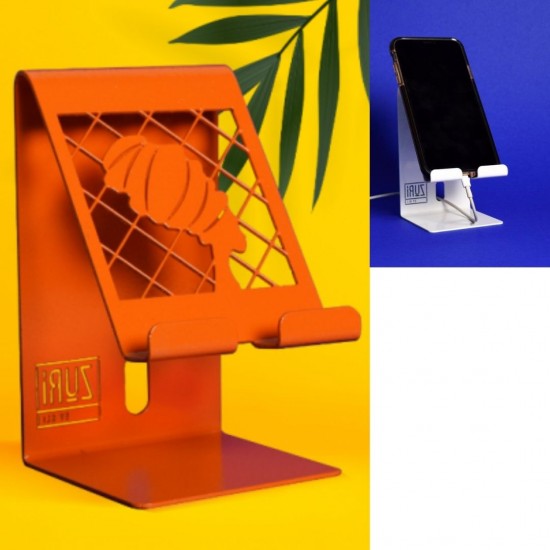 Zuri Desk Mobile Phone Holder (Steel) – Orange Design, PHAWO Shop quality Zuri Desk Mobile Phone Holder (Steel) – Orange Design in Kenya from vituzote.com Shop in-store or online and get countrywide delivery!