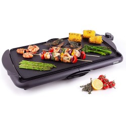 Duronic Electric Non-Stick Grill Pan Griddle - 52x27cm 