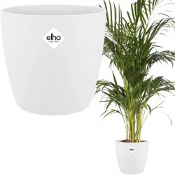 Elho Brussels Round Indoor 18cm Flowerpot - White - 18.2 x H 16.7 cm