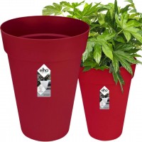 Elho Loft Urban Round Flowerpot - Cranberry Red, 37.6cm Height