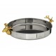 Shop quality Premier Atholl Round Serving Tray Stainless Steel Gold Finish Stag Gold Finish Handles in Kenya from vituzote.com Shop in-store or get countrywide delivery!