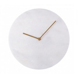 Premier Lamonte White Marble Wall Clock