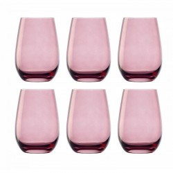 Stolzle Elements Glass Tumbler Lilac, 465 ML, Set of 6  (Made in Germany)