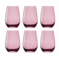 Stolzle Elements Glass Tumbler Lilac, 465 ML, Set of 6  (Made in Germany)