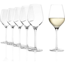 Stolzle Exquisite 6 Royal White Wine Glasses, 350 ml - High Brilliance, Set of 6 Glasses (Made in Germany)