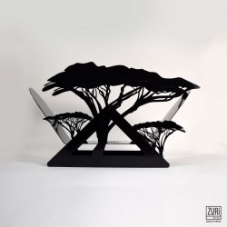 Zuri Acacia Tree Design Toilet Roll Holder ( Up to 7 Rolls)
