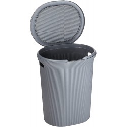 Tatay Baobab Laundry Basket, 40 Liter Capacity, Grey