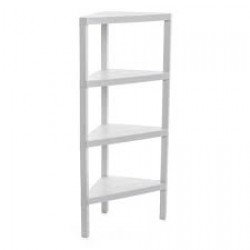 Tatay Corner Rack Lombok 4 Levels White