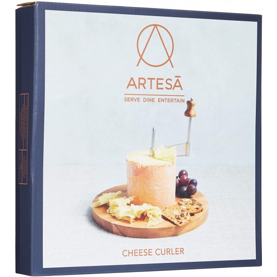 Serving Trays : Artesa Girolle Cheese Curler, Acacia Wood