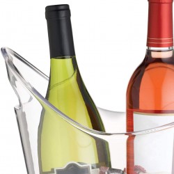 BarCraft Clear Acrylic Drinks Pail / Wine Cooler