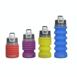 Colourworks Silicone Collapsible Hydration Bottle 550ml ( Asorted Colours)