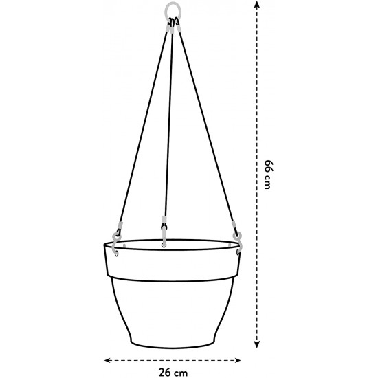 Elho Vibia Campana Hanging Basket, 26 cm - Living Concrete, 8711904361310 Shop quality Elho Vibia Campana Hanging Basket, 26 cm - Living Concrete in Kenya from vituzote.com Shop in-store or get countrywide delivery!