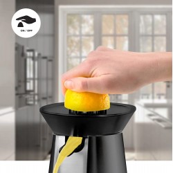 Duronic Citrus Fruit Juicer, Black - 100W Powerful Citrus Press Juicer/Juice Squeezer Extractor with Dripless Spout