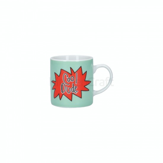 KitchenCraft Porcelain 'Cool Dude' Espresso Cup, 80ml KitchenCraft Porcelain 'Cool Dude' Espresso Cup, 80ml