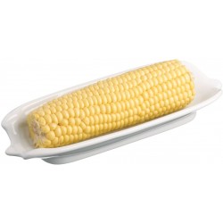 Kitchen Craft White Porcelain Corn on the Cob Dish