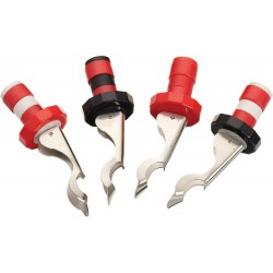 Kitchen Craft Set of Four Lever-Arm Action Bottle Stoppers