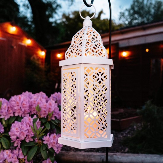 Shop quality Candlelight Large Rustic Cut Out Metal Lantern, Cream  - 44.5cm Height in Kenya from vituzote.com Shop in-store or online and get countrywide delivery!