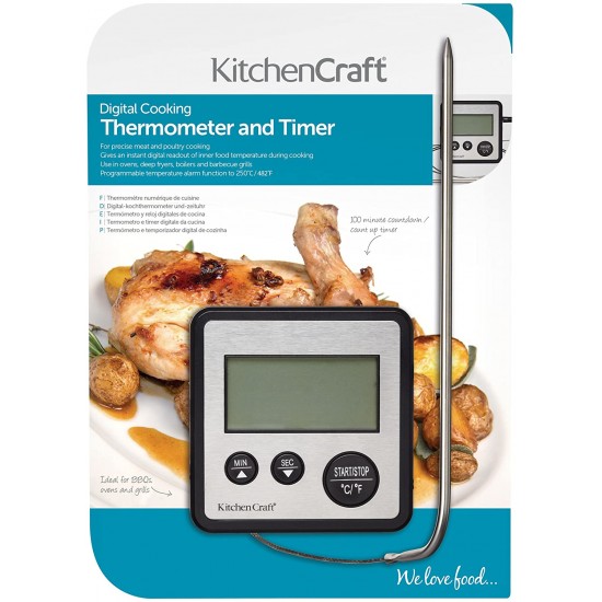 Shop quality Kitchen Craft Digital Food Thermometer and Kitchen Timer with Probe for Meat, Sugar, Jam and More in Kenya from vituzote.com Shop in-store or get countrywide delivery!