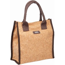Natural Elements Cork Lunch Bag with Food Safe Lining, Sustainable Cork Fibres, Brown