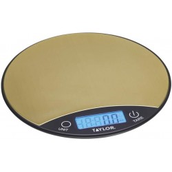 Taylor Pro Digital  5 kg / 5 Liters Kitchen Scale with Brushed Finish in Gift Box, Stainless Steel