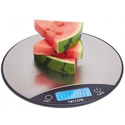 Taylor Pro Digital Kitchen Scales with Brushed Finish in Gift Box, 5 kg / 5000 ml Capacity