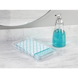 InterDesign Clarity Guest Towel Tray, Clear 