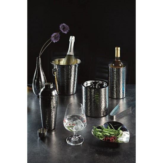 BarCraft Hammered-Steel Sparkling Wine & Champagne Bucket with Ring Handles, BCCHAMBUCHAM Shop quality BarCraft Hammered-Steel Sparkling Wine & Champagne Bucket with Ring Handles in Kenya from vituzote.com Shop in-store or online and get countrywide delivery!