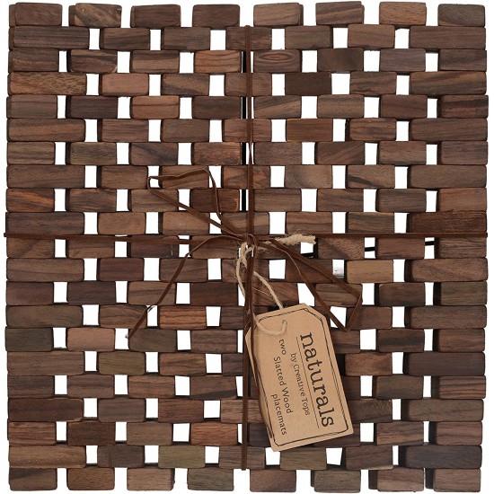 Shop quality Creative Tops Dark Slatted Wood Pack Of 2 Placemats in Kenya from vituzote.com Shop in-store or online and get countrywide delivery!