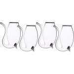 BarCraft Liqueur/Port Sippers in Gift Box, Glass, 90 ml, Set of 4