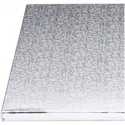 Kitchen Craft Cake Drum, Mix of Multiple Materials, Silver, 9 x 12 x 16 cm