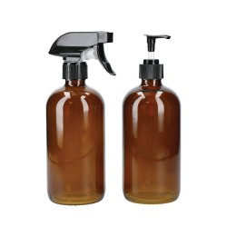 Living Nostalgia Set of 2 Refillable Spray and Pump Bottles