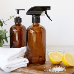 Living Nostalgia Set of 2 Refillable Spray and Pump Bottles