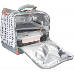 BUILT Bowery Insulated Lunch Bag, 17.5 x 24 x 26cm / 7 Litre ('Belle Vie')
