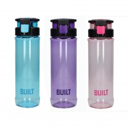 Built Flip Top Water Bottle, Tritan Plastic, Pink, 740 ml