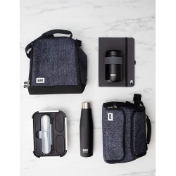 BUILT Perfect Seal Vacuum Insulated Water Bottle, Stainless Steel, 540 ml Black