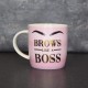 Shop quality Candlelight Ceramic Mug Brows Like a Boss Pink/Gold 8.6cm in Kenya from vituzote.com Shop in-store or online and get countrywide delivery!