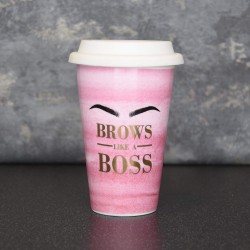 Candlelight Double Walled Travel Mug Brows Like a Boss 