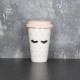 Candlelight Eyelash Travel Mug 15cm - Pink Candlelight Eyelash Travel Mug 15cm - Pink