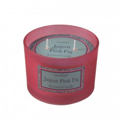 Candlelight Jaipur Pink Fig 2 Wick glass filled Pot Candle Pear and Fig Scent 380g