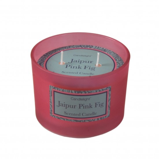 Shop quality Candlelight Jaipur Pink Fig 2 Wick glass filled Pot Candle Pear and Fig Scent 380g in Kenya from vituzote.com Shop in-store or online and get countrywide delivery!