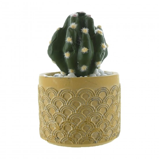 Shop quality Candlelight Round Cactus in Cement Pot Yellow 12cm in Kenya from vituzote.com Shop in-store or online and get countrywide delivery!