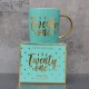 Shop quality Candlelight Twenty One Milestone Mug in Gift Box Teal 9.2cm in Kenya from vituzote.com Shop in-store or online and get countrywide delivery!