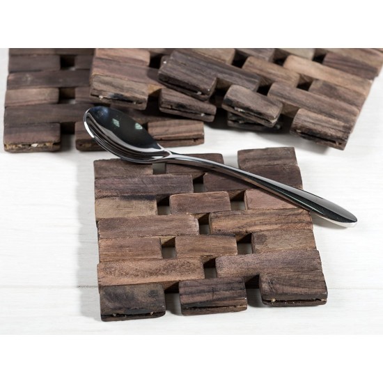 Shop quality Creative Tops Dark Slatted Wood Pack Of 4 Coasters in Kenya from vituzote.com Shop in-store or online and get countrywide delivery!